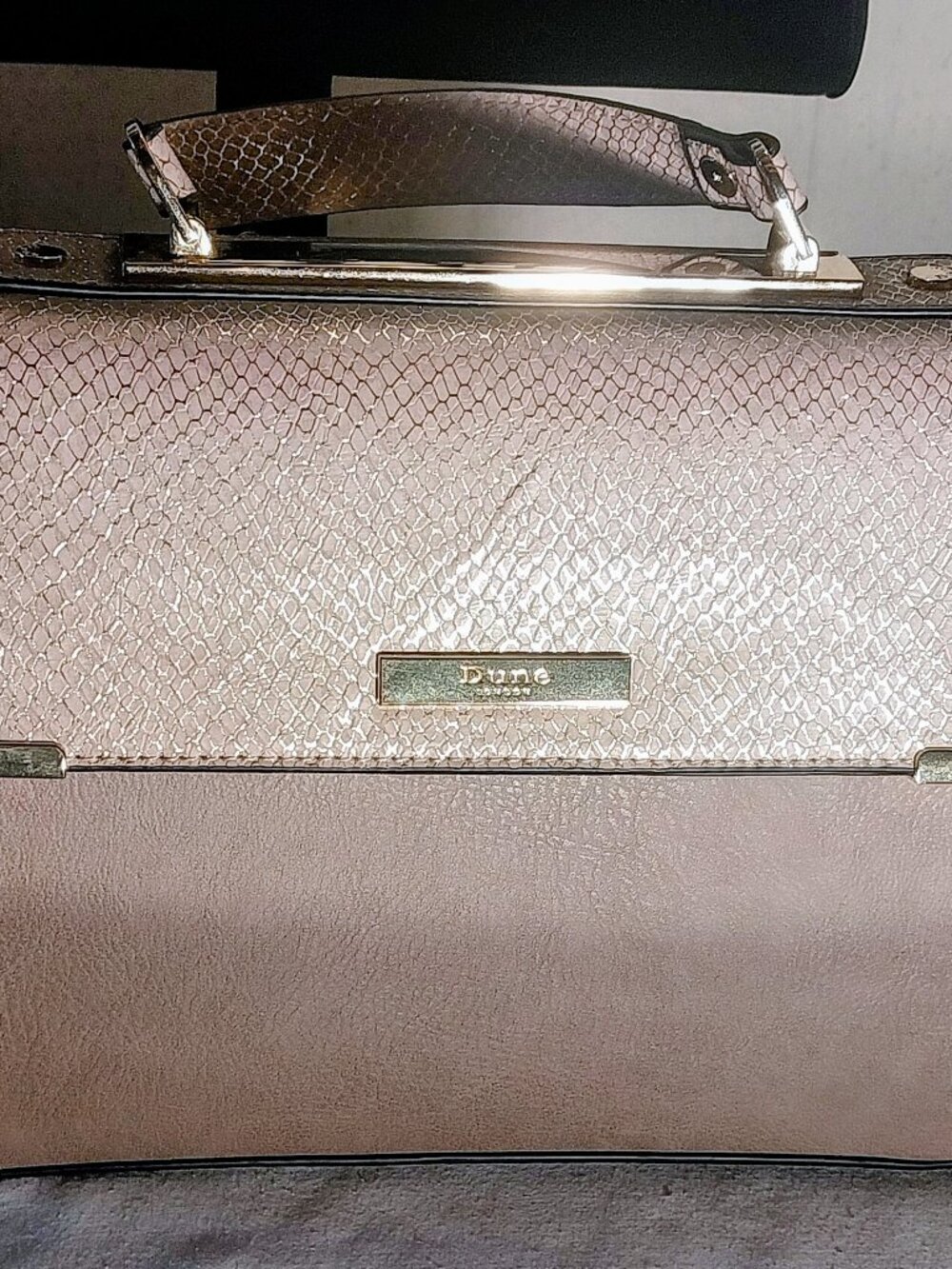 NWOT Dune London Box Satchel Crossbody Dome Flap Bag With Matching Coin Purse